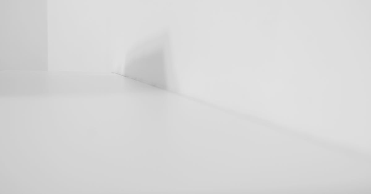 A minimalist white room showcasing simple and elegant interior design with a soft shadow play on the wall.
